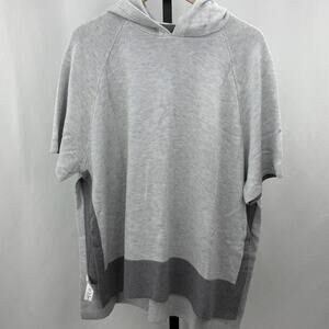 Lululemon Opened Up Pullover Poncho Hoodie Gray Knit Oversized XS/S